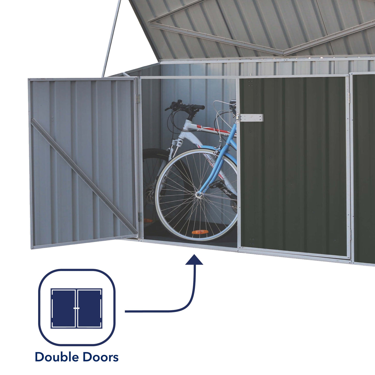 Absco Bike Shed 2.26x.78 | Monument - Shed City