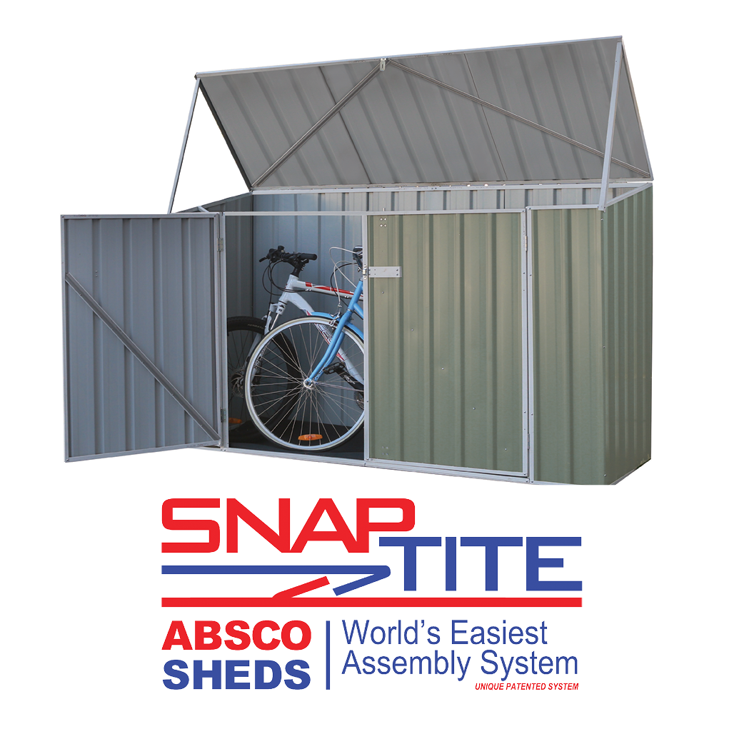 Absco Bike Shed 2.26x.78 | Pale Eucalypt - Shed City