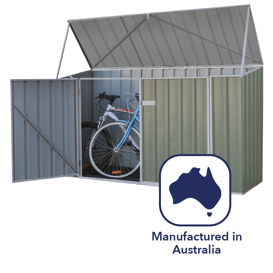 Absco Bike Shed 2.26x.78 | Pale Eucalypt - Shed City