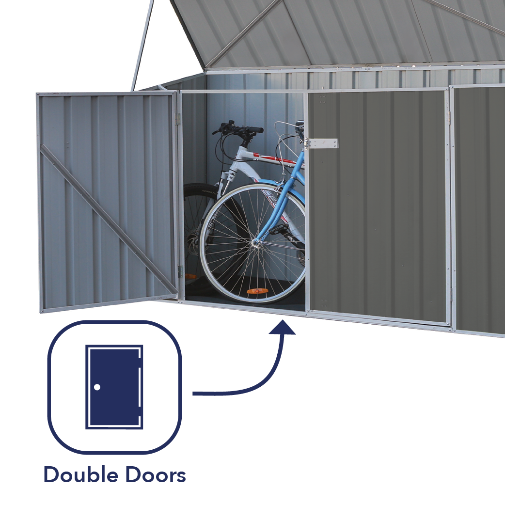 Absco Bike Shed 2.26x.78 | Woodland Grey