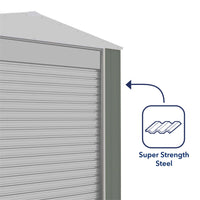 Thumbnail for Absco 3.00mW x 2.26mD x 2.30mH Bush Ranger Garage with Roller Shutter Door - Pale Eucalypt - Shed City