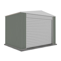 Thumbnail for Absco 3.00mW x 2.26mD x 2.30mH Bush Ranger Garage with Roller Shutter Door - Pale Eucalypt - Shed City