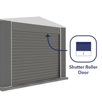 Thumbnail for Absco 3.00mW x 2.26mD x 2.30mH Bush Ranger Garage with Roller Shutter Door - Woodland Grey