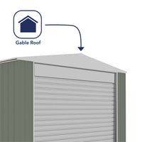 Thumbnail for Absco 3.00mW x 3.00mD x 2.30mH Bush Ranger Garage with Roller Shutter Door - Pale Eucalypt - Shed City