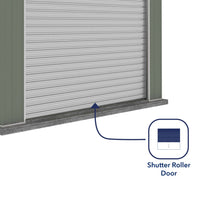 Thumbnail for Absco 3.00mW x 3.00mD x 2.30mH Bush Ranger Garage with Roller Shutter Door - Pale Eucalypt