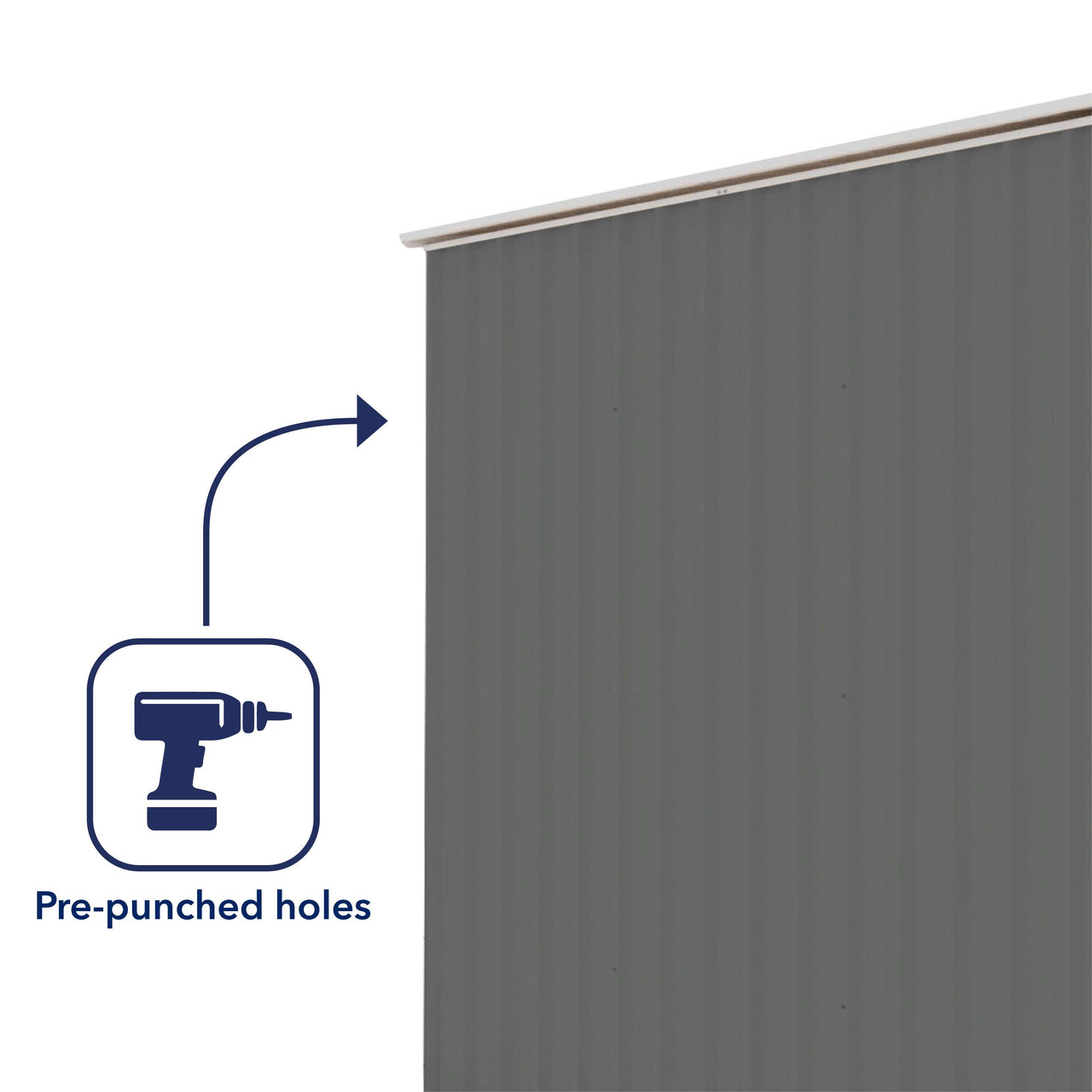 Absco 3.00mW x 3.00mD x 2.30mH Bush Ranger Garage with Roller Shutter Door - Woodland Grey