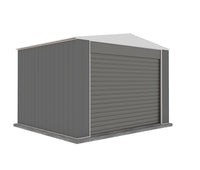 Thumbnail for Absco 3.00mW x 3.00mD x 2.30mH Bush Ranger Garage with Roller Shutter Door - Woodland Grey