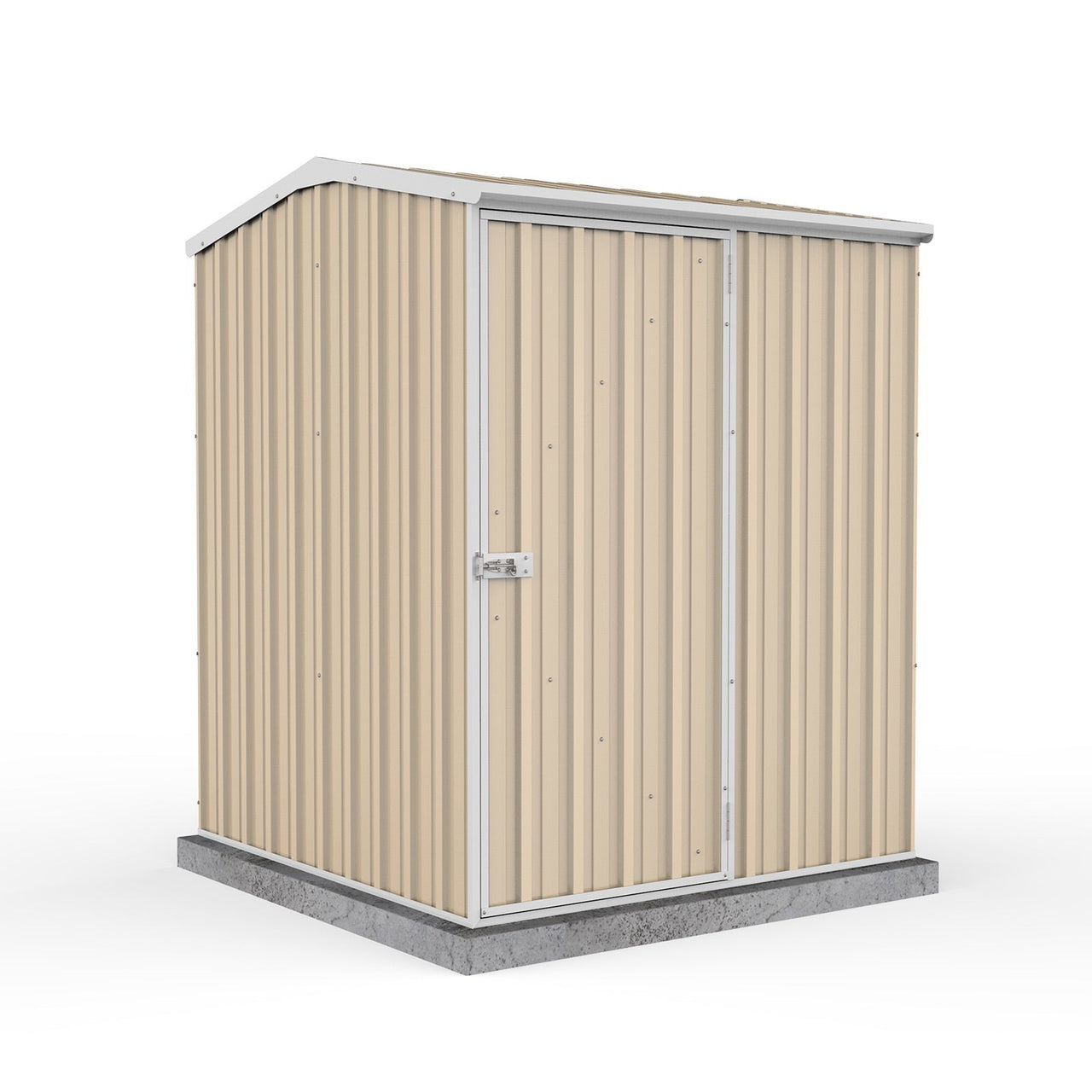 Absco Premier Garden Shed 1.52x1.52 | Classic Cream - Shed City