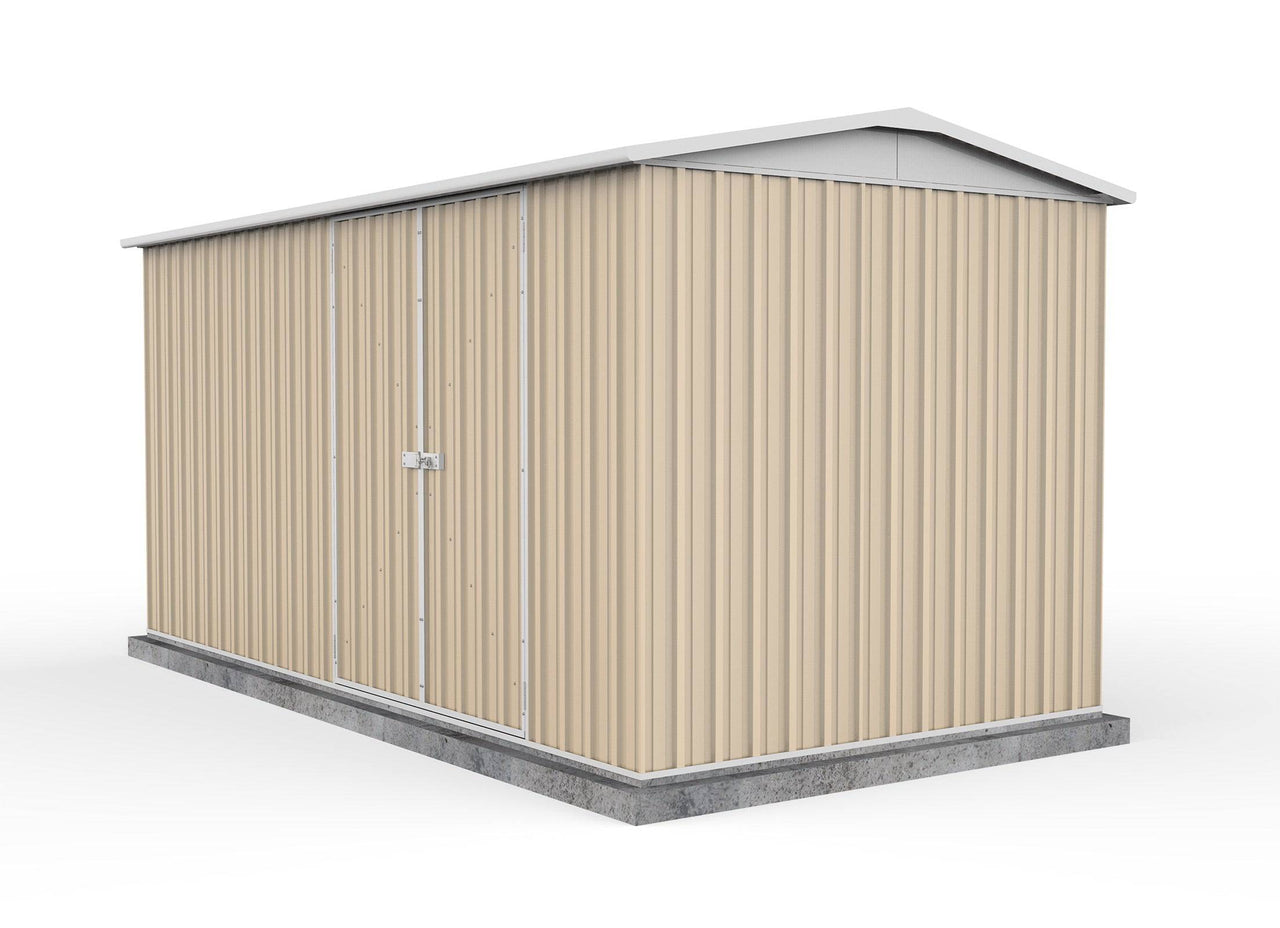 Absco Az195 Absco 4.48mW x 2.26mD x 2.30mH Double Door Highlander Garden Shed - Cl ...