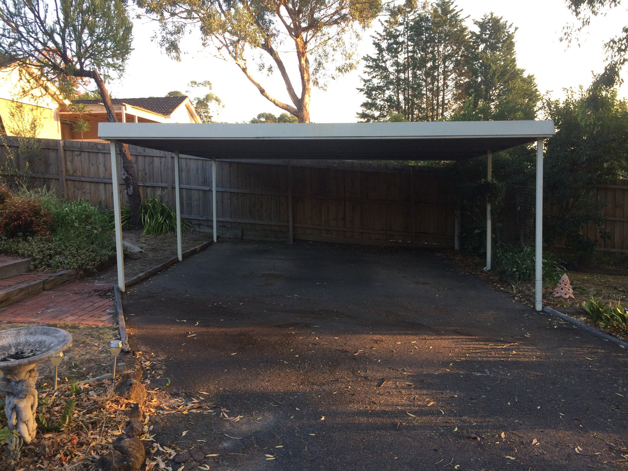 Carport Skillion Roof  6mW x 6m deep x 2.5mH - Shed City