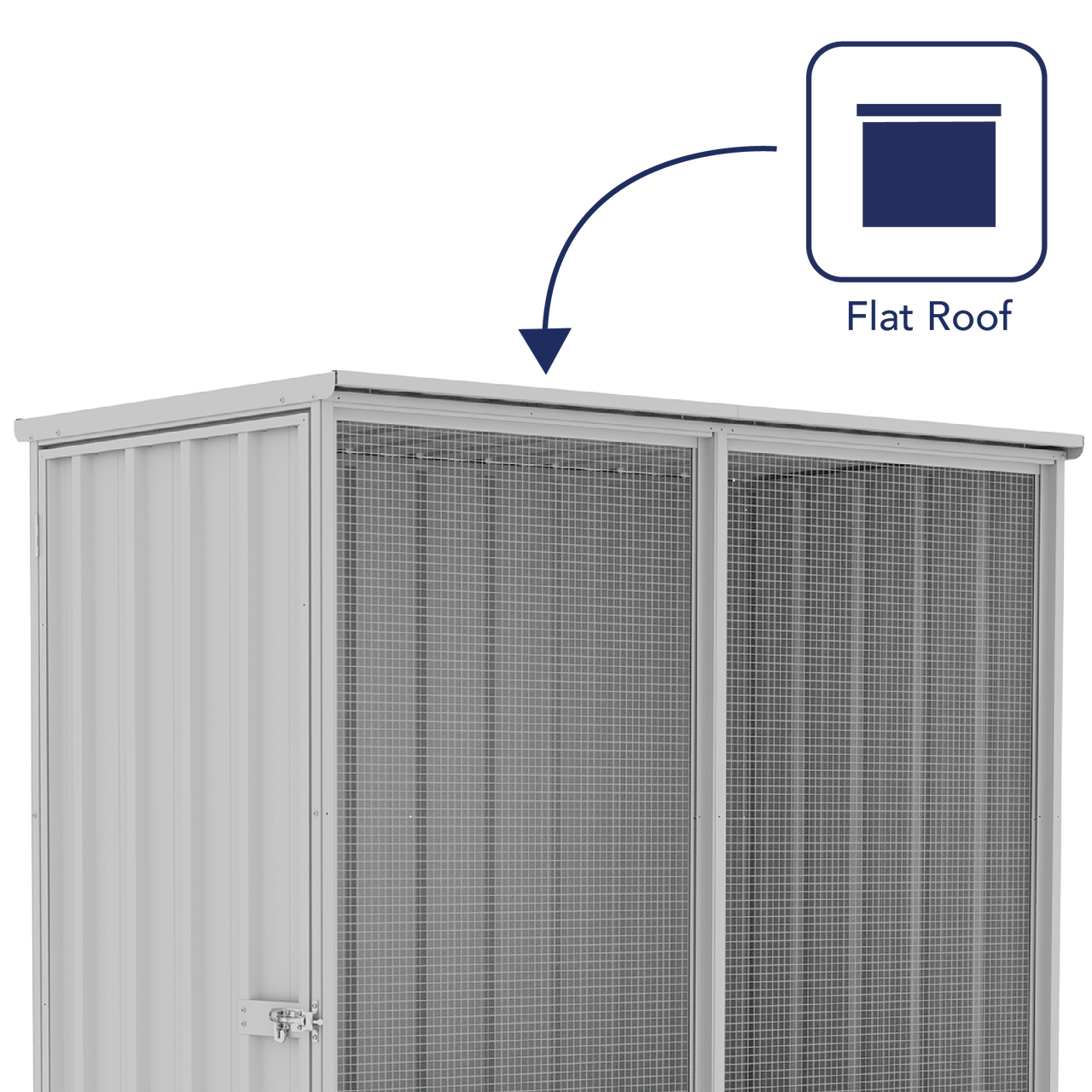 Absco Chicken Coop 1.52mW x 0.78mD x 1.80mH Zincalume