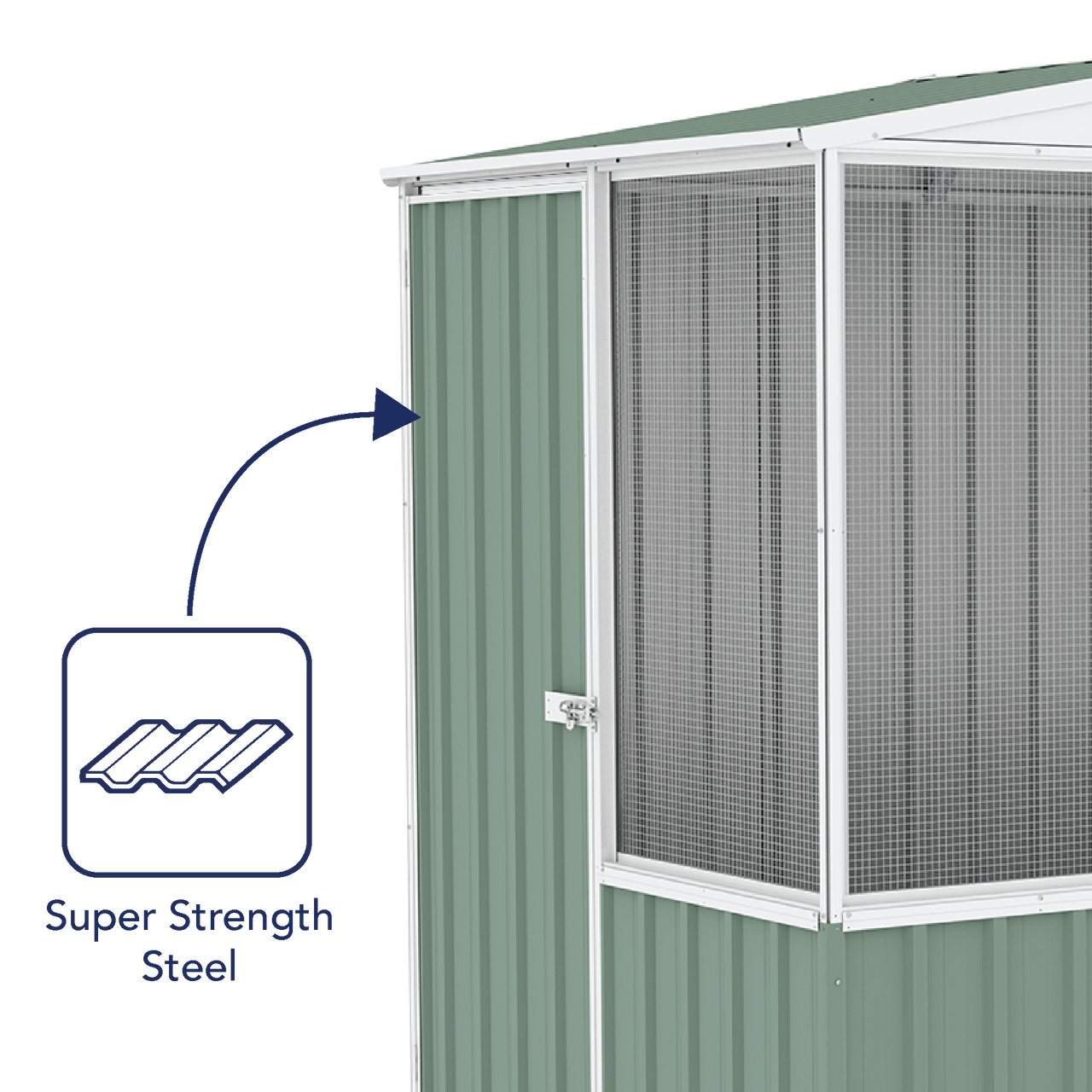 Absco Chicken Coop 2.26mW x 1.52mD x 2.00mH - Shed City