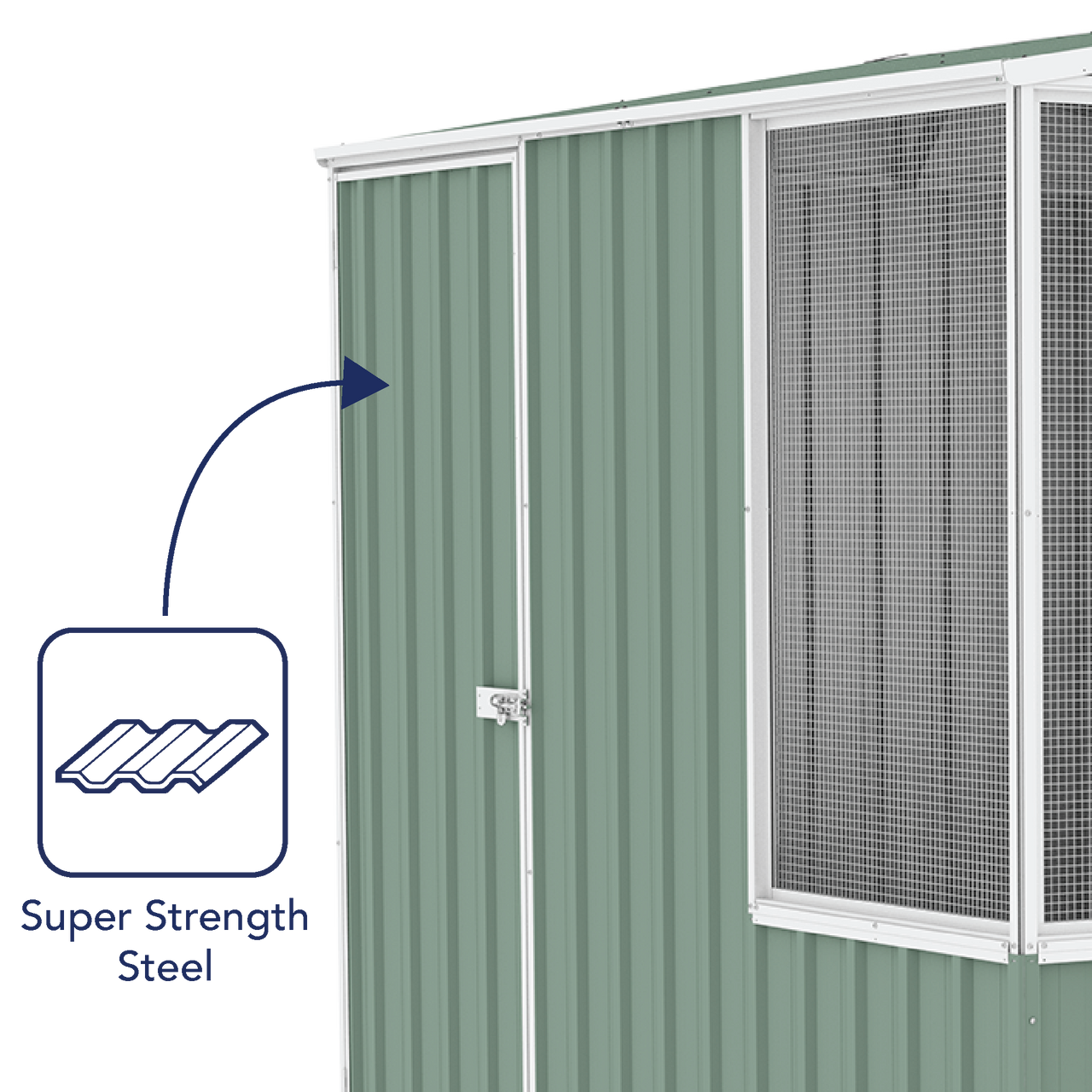 Absco Chicken Coop 2.26mW x 2.22mD x 2.00mH