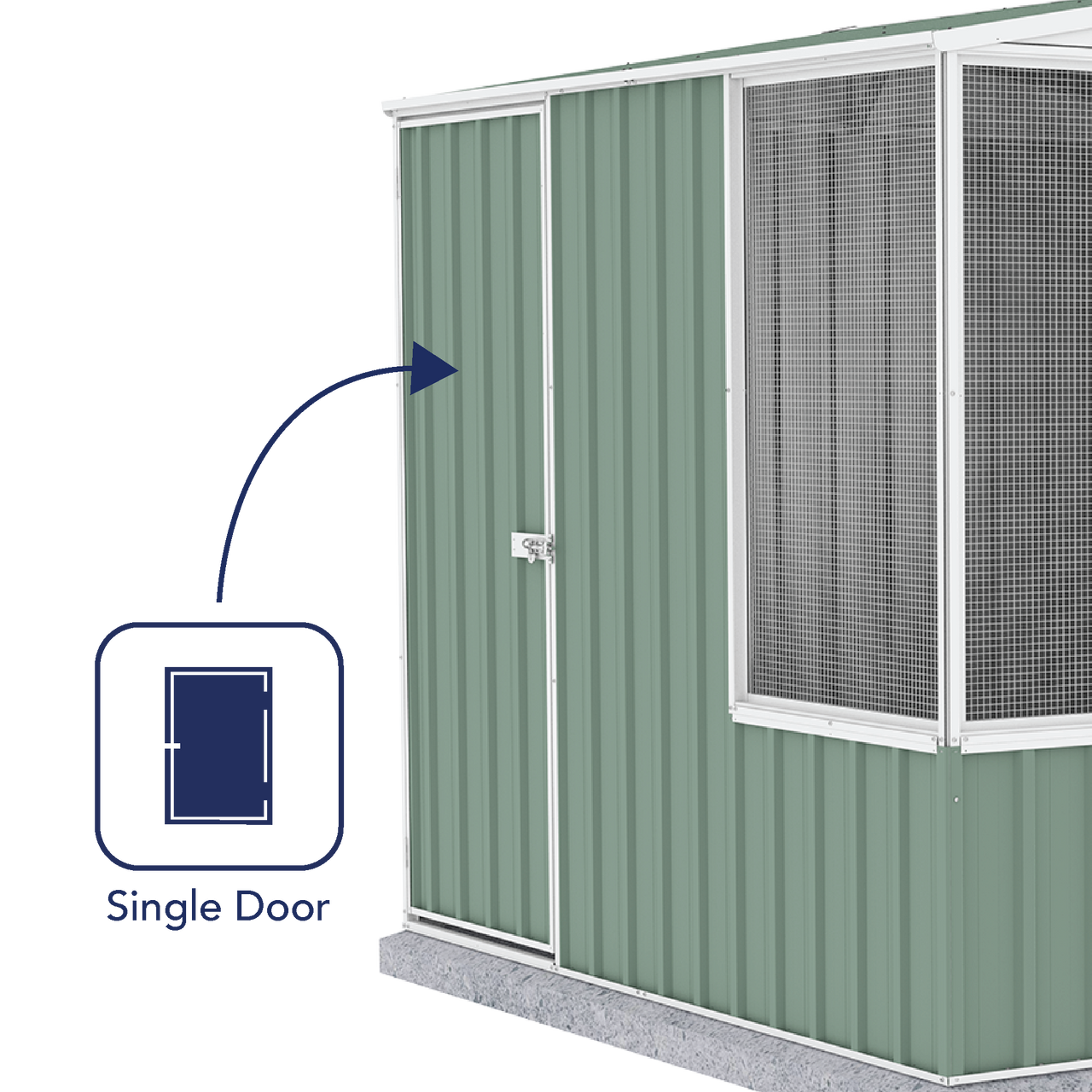 Absco Chicken Coop 2.26mW x 2.22mD x 2.00mH