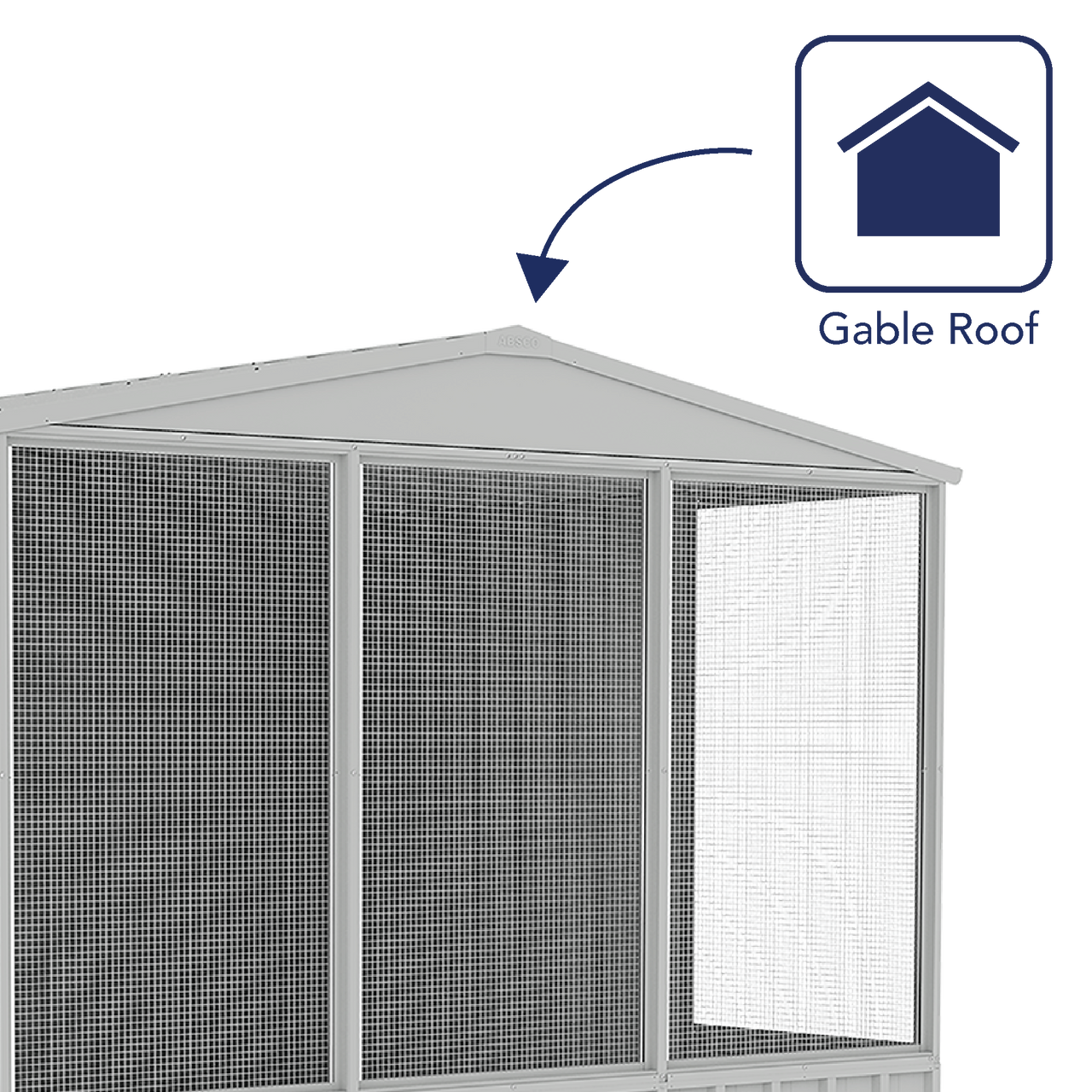 Absco Chicken Coop 2.26mW x 2.22mD x 2.00mH Zincalume - Shed City