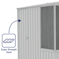 Thumbnail for Absco Chicken Coop 2.26mW x 2.22mD x 2.00mH Zincalume - Shed City