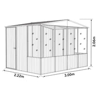 Thumbnail for Absco Chicken Coop 3.00mW x 2.22mD x 2.06mH _ Pale Eucalypt - Shed City