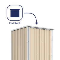 Thumbnail for Absco 0.78mW x 0.78mD x 1.80mH Ezi Storage Garden Shed - Classic Cream - Shed City