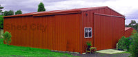 Thumbnail for Garage 7mW Gable x 12mL x 3.1mH Steel Sliding Doors - Shed City