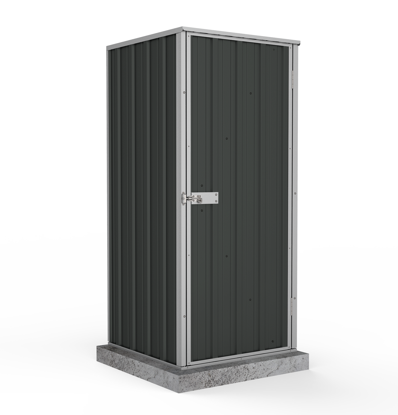 Absco 0.78mW x 0.78mD x 1.80mH Ezi Storage Garden Shed - Monument