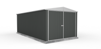 Thumbnail for Absco 3.00mW x 5.96mD x 2.30mH Double Door Highlander Garden Shed - Woodland Grey - Shed City