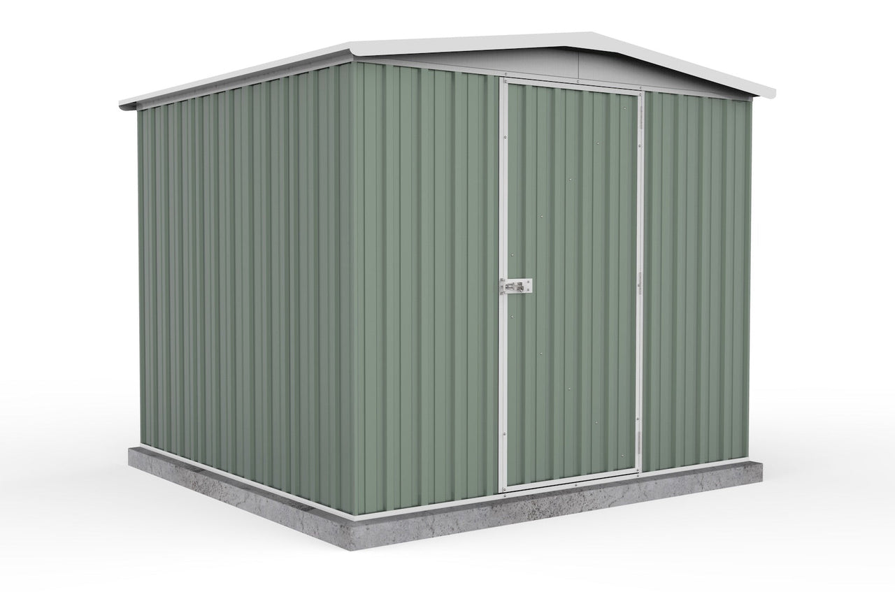 Absco 2.26mW x 2.18mD x 2.00mH Regent Single Door Garden Shed - Pale Eucalypt