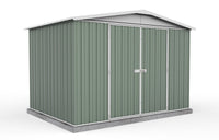 Thumbnail for Absco 3.00mW x 2.18mD x 2.06mH Regent Double Door Garden Shed - Pale Eucalypt