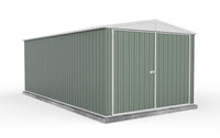 Thumbnail for Absco 3.00mW x 5.96mD x 2.30mH Double Door Highlander Garden Shed - Pale Eucalypt