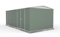 Thumbnail for Absco 5.96mW x 3.00mD x 2.30mH Three Door Highlander Garden Shed - Pale Eucalypt