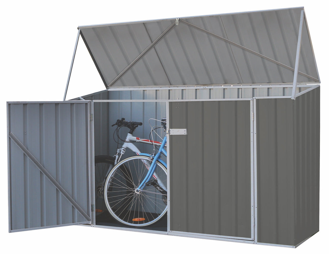 Absco Bike Shed 2.26x.78 | Woodland Grey - Shed City