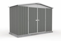 Thumbnail for Absco 3.00mW x 1.44mD x 2.06mH Regent Double Door Garden Shed - Woodland Grey