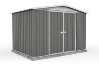 Thumbnail for Absco 3.00mW x 2.18mD x 2.06mH Regent Double Door Garden Shed - Woodland Grey