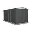 Absco 4.48mW x 3.00mD x 2.06mH Double Door Workshop Shed - Monument