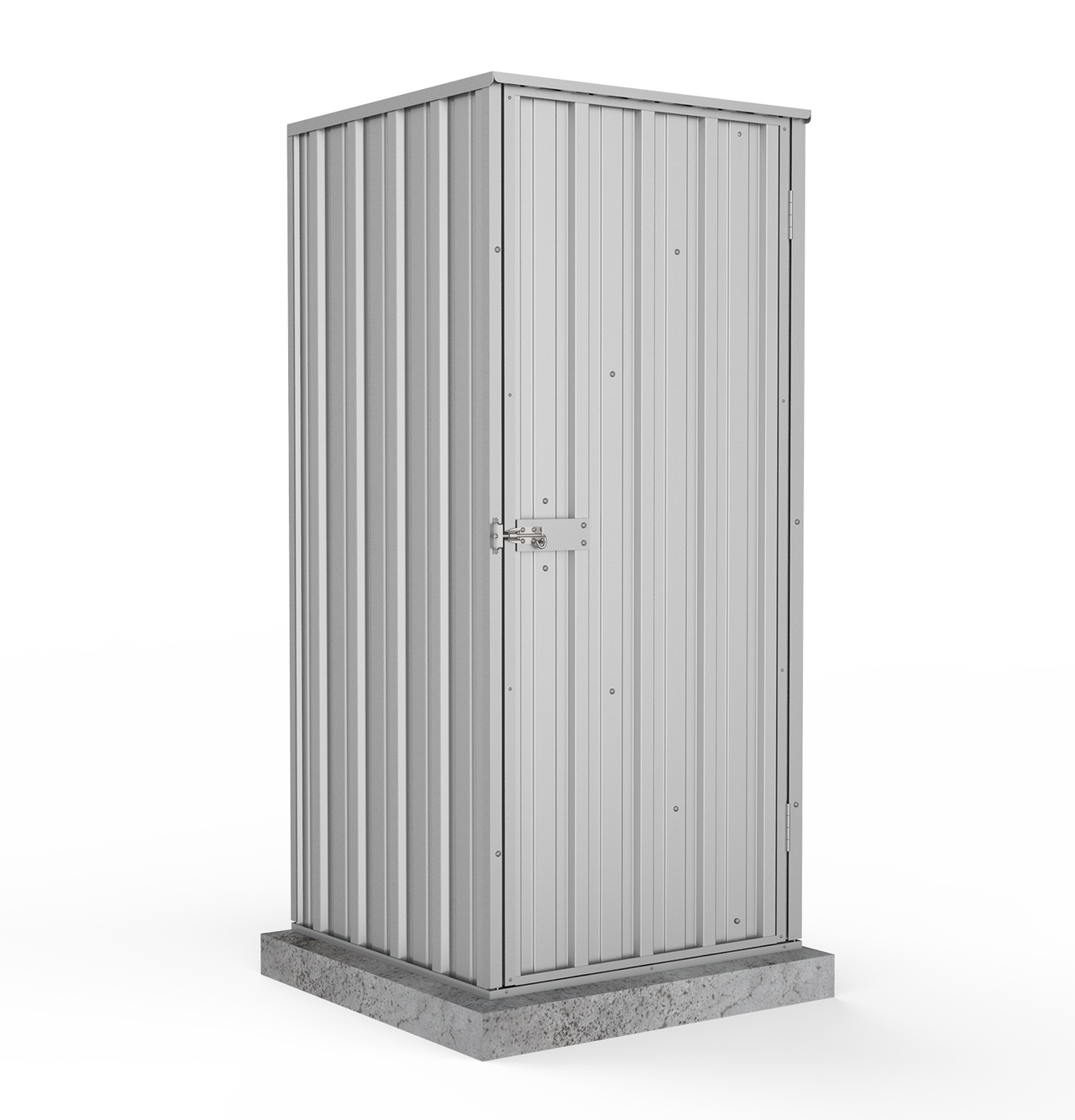 Absco 0.78mW x 0.78mD x 1.80mH Ezi Storage Garden Shed - Zincalume