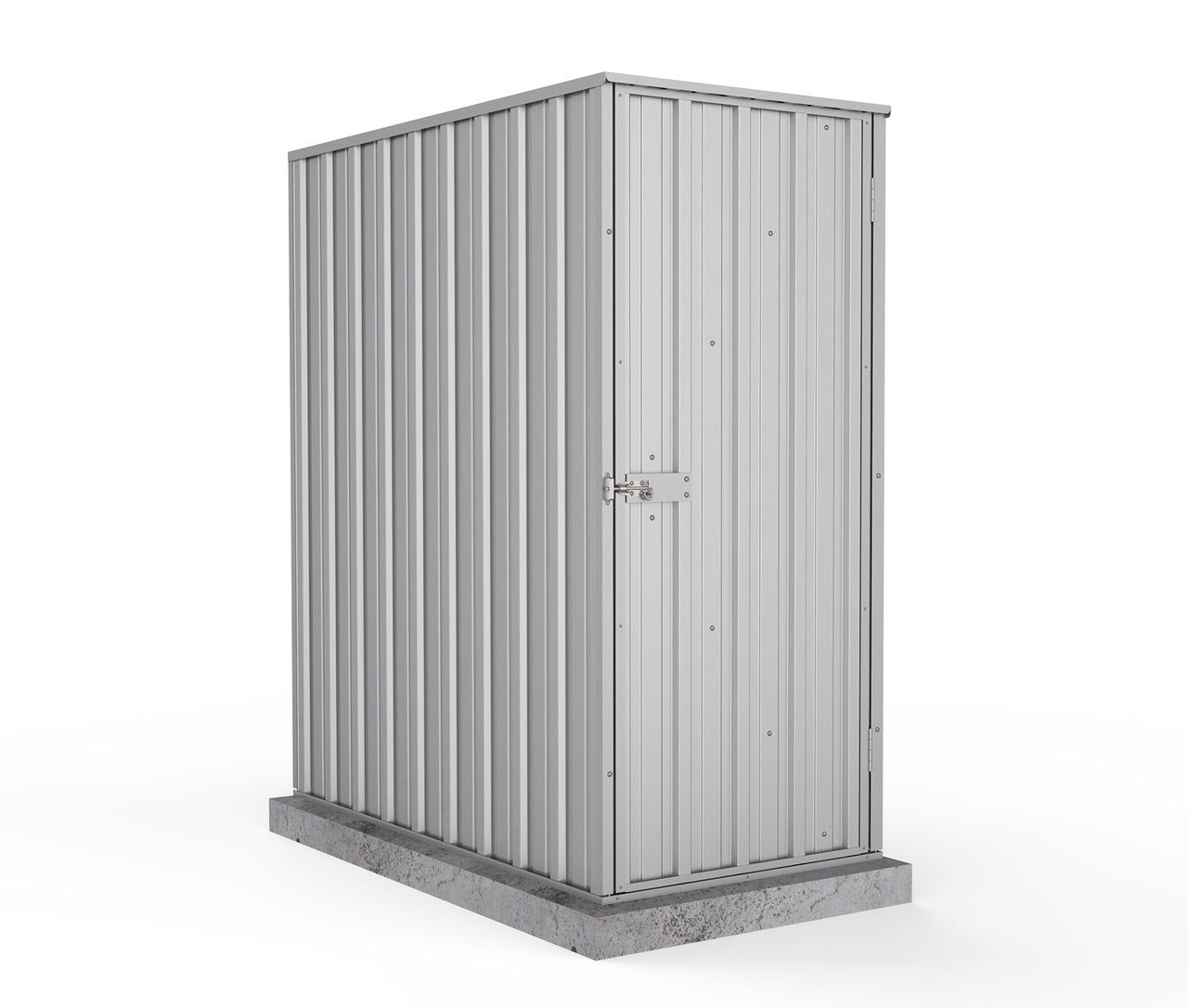 Absco 0.78mW x 1.52mD x 1.80mH Ezi Storage Garden Shed - Zincalume